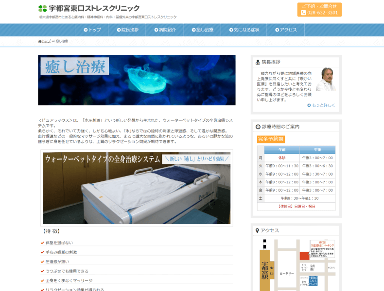 宇都宮東口ストレスクリニック様ホームページ画像3